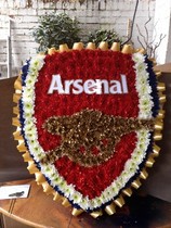 Arsenal Badge Funeral Flowers