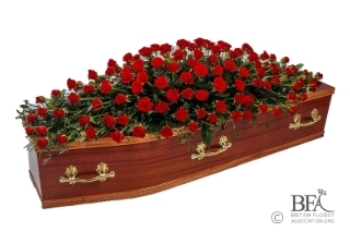 Red Rose Casket Spray