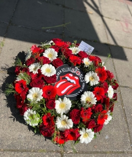 Rolling Stones Wreath